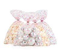LEOSINDA 50 bolsas de celofán para envolver regalos de 10 x 13 pulgadas, tres colores con puntos temáticos, bolsas de celofán para caramelos, baby shower, boda, fiesta nupcial, regalo, decoración de