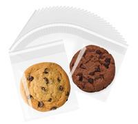 LEOSINDA Bolsas de galletas para regalo, 200 bolsas de celofán transparente de 4 x 5 pulgadas, autosellantes para envolver regalos, embalar dulces, postre, panadería, galletas, chocolate, recuerdos de