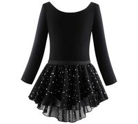 Leotardos con Falda de Ballet de Manga Larga, Vestidos de Baile, Traje de tutú para Bailarina, niñas pequeñas Mujer Cintura