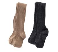 Leotardos Para Bebés Niñas 2/4 Pares, Pantimedias Para Niños Pequeños, Mallas De Costilla De Punto Suave De Alta Elasticidad, Para 0-6 Años (2 Pares-03,0-1 Anos)
