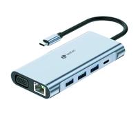 LEOTEC DOCKING STATION 11-1 1USB-C PD100 3USB3.0 1USB-C 1 HDMI 1VGA 1TJSD MCSD
