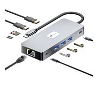 Leotec LEDS02 Docking Station 10 en1 USB-C PD 100W / HDMI 4K /USB 3.0 / RJ 45 /Micro SD