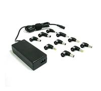 Leotec Cargador para portátil LENCSHOME10 – Universal 70W automático, 10 conectores, 15–20V Negro