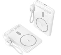 Leotec power bank inalámbrico 5000mah 20w blanco