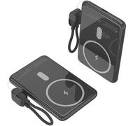Leotec power bank inalámbrico 5000mah 20w negro
