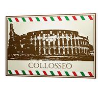 LEotiE SINCE 2004 Cartel Letrero de Chapa Retro Wall Art Metropole Coliseo Roma
