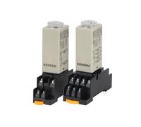 LEOTNNDQ 1 relé Temporizador H3Y-2/4 con retardo a la conexión, 220 V CA, contactos de Plata, relé Temporizador pequeño, 24 V CC, 12 V(H3Y-2 DC24V,10min)