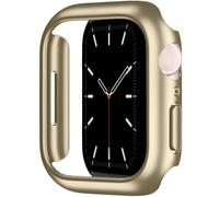 Leotop Compatible con Apple Watch Funda de 41 mm, ultrafina, carcasa dura de policarbonato, protector de pantalla delgada, protector de pantalla para iWatch (dorado, 41 mm Series 9/8/7)