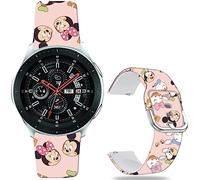 Leotop MiQi Maus Donald Duck Bänder Kompatibel mit Samsung Galaxy Watch 4 40/44mm/Galaxy Watch 42mm/Uhr 3 41mm/Active 2/Gang S2 Classic/Sport 20mm weiche Silikon Linda Riemen Kinder Mädchen Frauen
