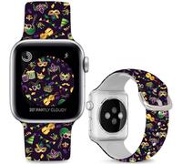 Leotop Pulseras deportivas de silicona compatibles con iWatch Ultra Serie SE 10 9 8 7 6 5 4 3 2 1. Máscara Venecia Carnival Mask, 42 mm (Series 10)/41 mm/40 mm/38 mm