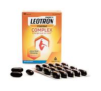 LEOTRON Complex - 30 cápsulas - Energía que se nota - Complemento alimenticio con Jalea Real, Ginseng, 12 vitaminas y 4 minerales - Envase para 30 días, a partir de 12 años.