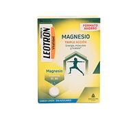 Leotron Magnesio - Triple acción. Energía, músculos y huesos. Complemento alimenticio con magnesio y vitaminas B1 y B6. 54 comprimidos efervescentes