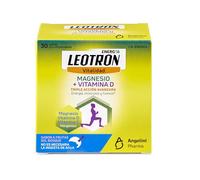 Leotron Magnesio + Vitamina D. Tiple acción avanzada. Energía, músculos y huesos. 30 sobres bucodispersables