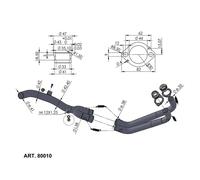 LEOVINCE 80010 Kit Colectores Racing YAMAHA TENERE 700 19-