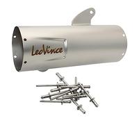 LeoVince - Funda para silenciador de escape (acero inoxidable, 300 mm, para LV ONE)