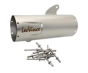 LeoVince - Funda para silenciador de escape (acero inoxidable, 300 mm, para LV ONE)