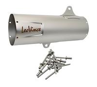 LeoVince - Funda para silenciador de escape (acero inoxidable, 370 mm, derecho)