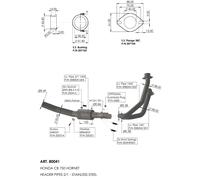 KIT COLECTOR LEOVINCE PARA HONDA CB 750 HORNET 23-24