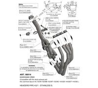 LEOVINCE KIT COLLETTORI RACING KAWASAKIZ900 20-