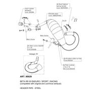 LEOVINCE KIT COLLETTORI X-FIGHT BETA RRBETA RR 50 ENDURO/MOTARD 21-22
