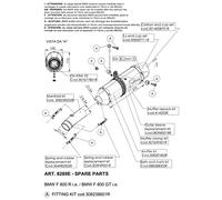 LeoVince S0237 - Juego de remaches de repuesto para sistema de escape