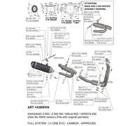 LEOVINCE SCARICO COMPLETO LV ONE EVOCARBON KAWASAKI Z650 21-