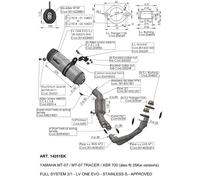 LEOVINCE SCARICO COMPLETO LV ONE EVOINOX YAMAHA MT-07 16-20