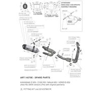 LeoVince - Soporte de escape para Kawasaki Versys 650