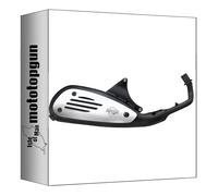 leovince tubo de escape completo homologado sitoplus acero compatible con piaggio liberty 50 4 stroke 2000 2001 2002 2003 2004 2005 2006 mototopgun 0713
