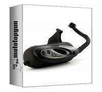 leovince tubo de escape completo homologado sitoplus acero compatible con piaggio zip 50 2 stroke 2009 2010 2011 2012 mototopgun 0579