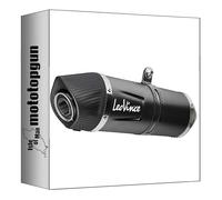 leovince tubo de escape completo lv one evo acero negro fondo carbono compatible con yamaha mt125 mt-125 2021 2022 2023 2024 mototopgun 14456ebu