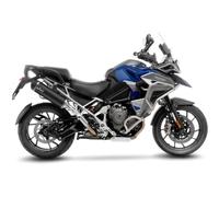 Silencioso trasero LeoVince SLIP-ON SBK NERO, acero inox, carbon para Triumph