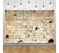 Leowefowa Telón de fondo de pared de lamentos de Jerusalén, 10 x 7 pies, vinilo de pared occidental, fondo de fotografía de Israel, Jerusalén, telón de fondo de iglesia religiosa, decoración de sala