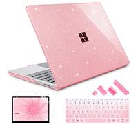 Lepeoac Compatible con Microsoft Surface Laptop Go 3 Go 2 Go 1 de 12.4 Pulgadas: Modelos 1943 2013 (versión 2023, 2022 y 2020, Carcasa rígida de plástico con Cubierta de Teclado y Protector de