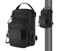 LEPHYON Bolsa de gimnasio magnética, pequeña bolsa de gimnasio para hombres y mujeres, bolsas cruzadas con imanes fuertes, puerto de carga USB, diseño de transporte múltiple, perfecta para viajes