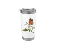 Lepidopterista del ciclo de vida de la mariposa monarca Vaso térmico de acero inoxidable de doble pared