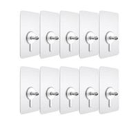 LEPIZ 10 Uds. Pegatinas de tornillo sin perforaciones que no dejan marcas gancho de imagen de pared Invisible sin rastro paneles de yeso Kit para colgar imágenes-tornillo de 6MM de longitud