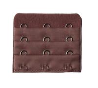 LEPIZ Botón extensor de sujetador de 3 ganchos para mujer, correa de extensión de sujetador elástico, expansor de clip de gancho, hebilla de cinturón ajustable, ropa íntima, marrón oscuro, 5,5 5cm