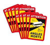 lepni.me 10 Piezas de Pegatinas de Ángulos de Autobús para Francia | Adhesión Extra Fuerte y Protección UV | Señal de Advertencia de Atención | Pegatina de Punto Ciego del Vehículo (10PCS Autobús)