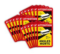 lepni.me 18 Piezas de Pegatinas de Ángulos de Autobús para Francia | Adhesión Extra Fuerte y Protección UV | Señal de Advertencia de Atención | Pegatina de Punto Ciego del Vehículo (18PCS Autobús)