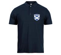 lepni.me Camiseta de fútbol Personalizada para Hombre de Escocia | Nombre y Número | Bandera Escocesa, Insignia | Campeonato de Europa de fútbol 2024 (XXL Azul Naval Sin impresión)