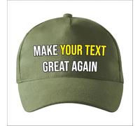 lepni.me Gorra Personalizada Make Great Again con Su Nombre o Texto Personalizado | Gorras de Béisbol Camionero Unisex Ajustable e Impresa con Cierre de Hebilla (Talla única Kaki Multicolor)