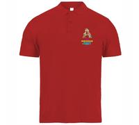 lepni.me Polo Personalizado para Hombre con Monograma Floral | Inicial Personalizada con tu Nombre, Palabra o Ciudad | Regalo Elegante con diseño de Texto Personalizado (M Rojo Multicolor)