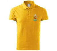 lepni.me Polo Personalizado para Hombre con Monograma Floral | Inicial Personalizada con tu Nombre, Palabra o Ciudad | Regalo Elegante con diseño de Texto Personalizado (S Amarillo Multicolor)
