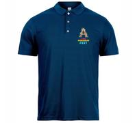 lepni.me Polo Personalizado para Hombre con Monograma Floral | Inicial Personalizada con tu Nombre, Palabra o Ciudad | Regalo Elegante con diseño de Texto Personalizado (XL Azul Naval Multicolor)