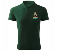 lepni.me Polo Personalizado para Hombre con Monograma Floral | Inicial Personalizada con tu Nombre, Palabra o Ciudad | Regalo Elegante con diseño de Texto Personalizado (S Verde Oscuro Multicolor)