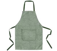 lepni.me Premium Delantales de Cocinero | Cocinar a la Parrilla para Casa y Restaurante | Delantal de Cocina con Doble Bolsillo para Hombre y Mujer (Talla única Organic Green Blanca)
