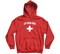 lepni.me Sudadera con Capucha Traje de Salvavidas Cruz Blanca o Roja Uniforme de Salvavidas (L Rojo Multicolor)