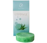 L'ÉPONGE - Esponja de ducha de aloe vera, innovadora esponja de baño 4 en 1 con jabón natural espumante, aroma intenso y suave efecto exfoliante, esponja natural para hasta 30 lavados