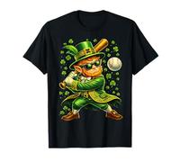 Leprechaun Baseball Catcher Shamrock St. Patrick's Day Camiseta